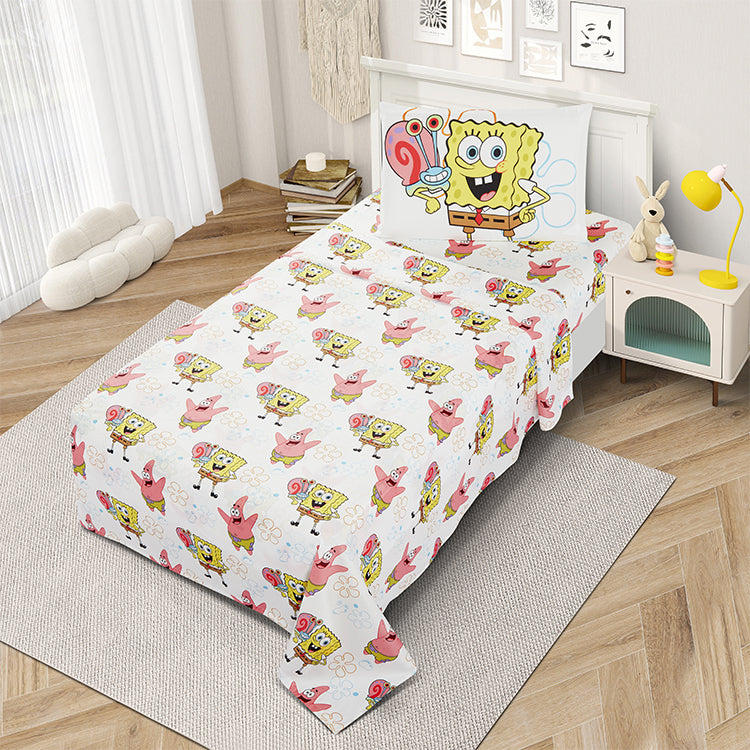 3 Piece “Underwater Vibes” SpongeBob Twin Bed sheet Set