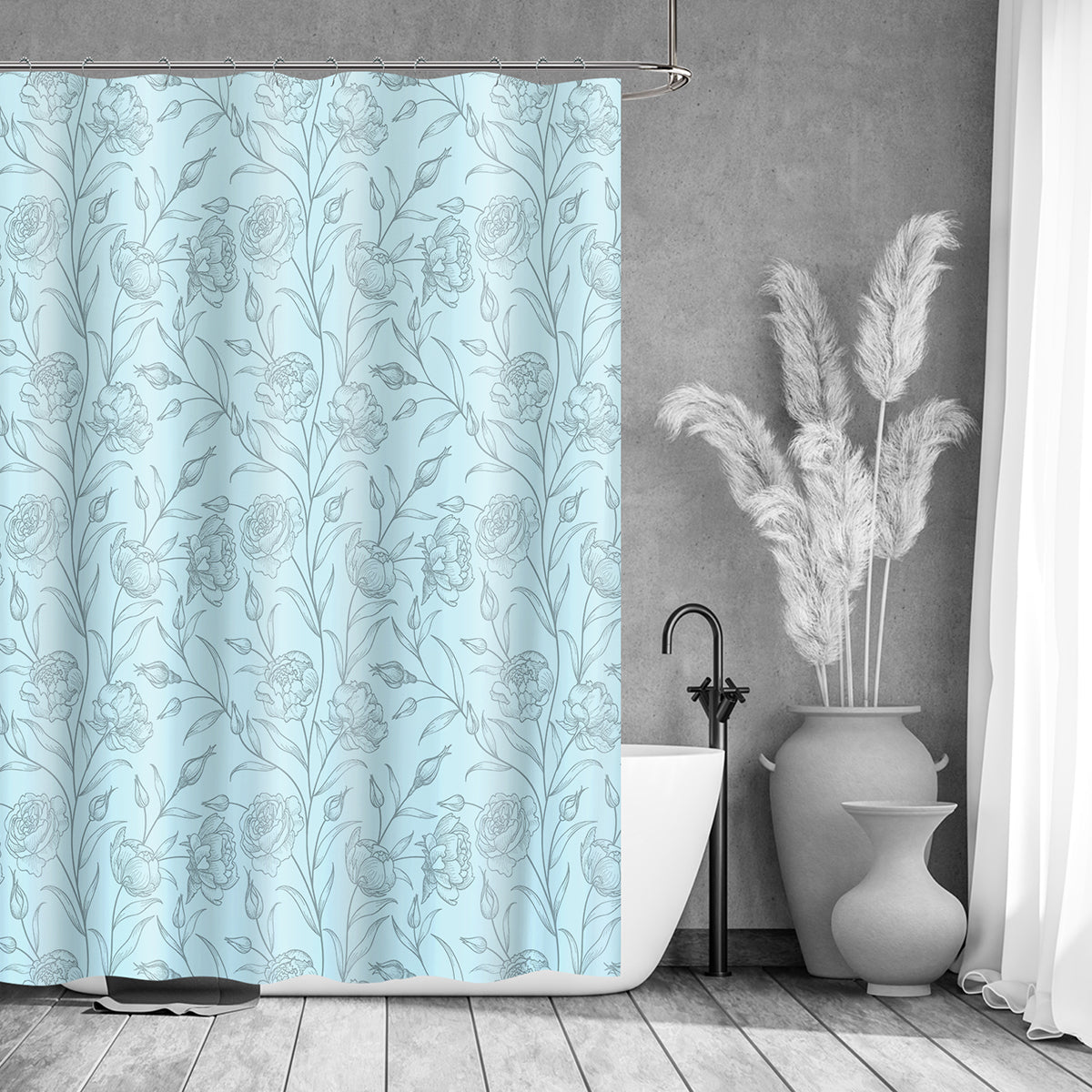 13 PC METALLIC SEDONA SHOWER CURTAIN (NEW ARRIVAL)-(ASSORT CASE PACK 24 ITEM PER CASE 6 EACH DESIGN)