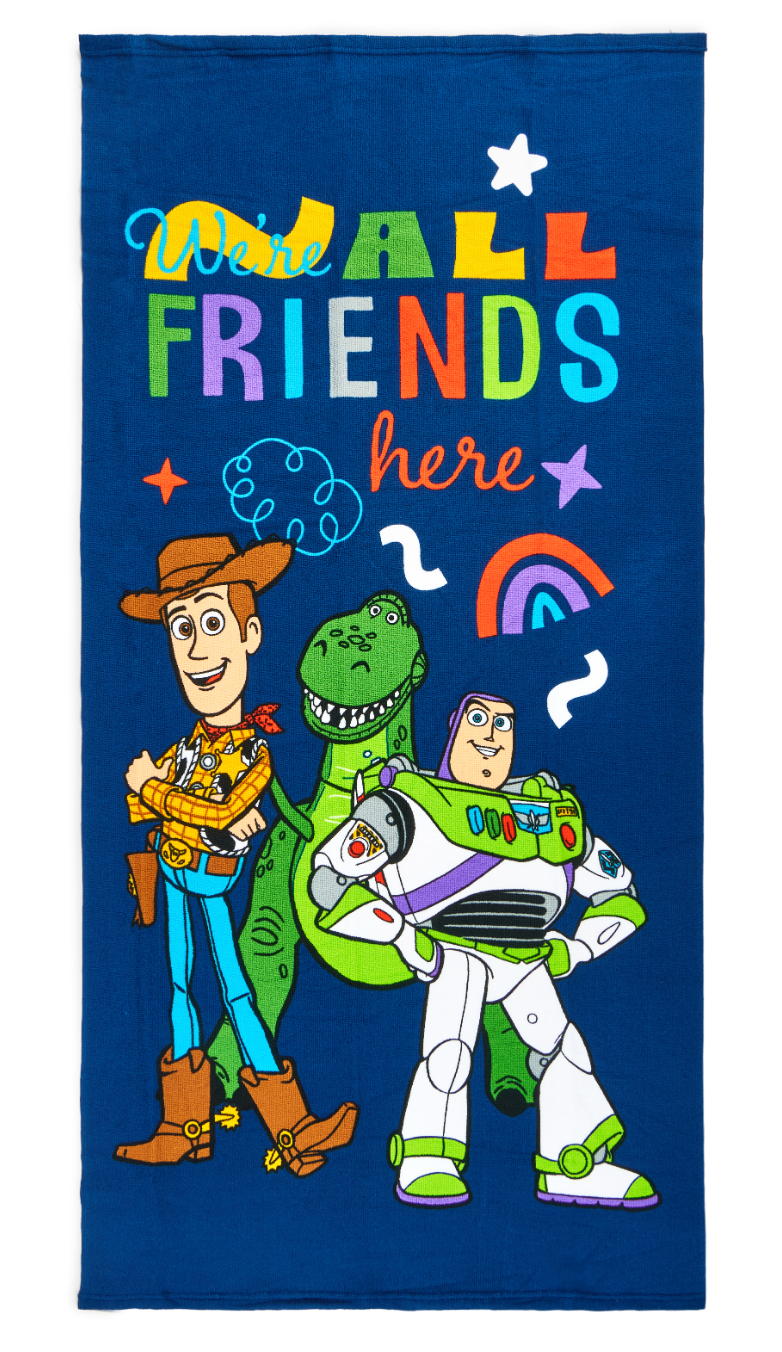 BEACH TOWEL 27"x54"- LICENSED CHARACTER BEACH TOWELS (SOLID PACKING 24 TOWELS PER CASE)