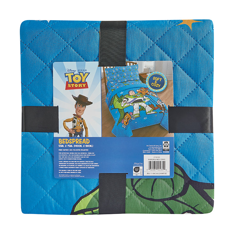 TWIN/FULL BEDSPREAD TOY STORY "FAIRGROUNDS STARS" – (SOLID PACKING: 12 ITEMS IN A CASE)