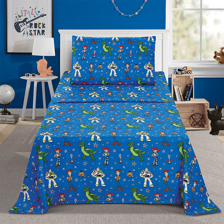 3 Piece"Characters & Stars" Toy Story Twin Disney Bed sheet Set