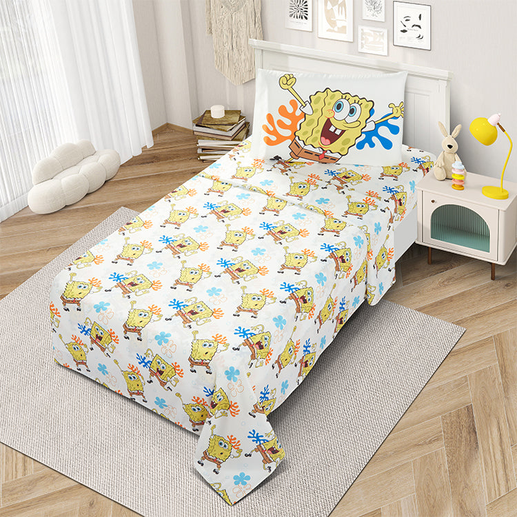3 Piece “Welcome to Bikini Bottom” SpongeBob Twin Bed sheet Set