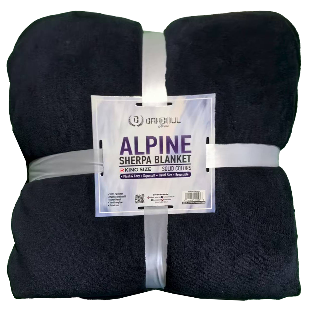 Alpine Sherpa Blanket Soft Plush Reversible Blanket