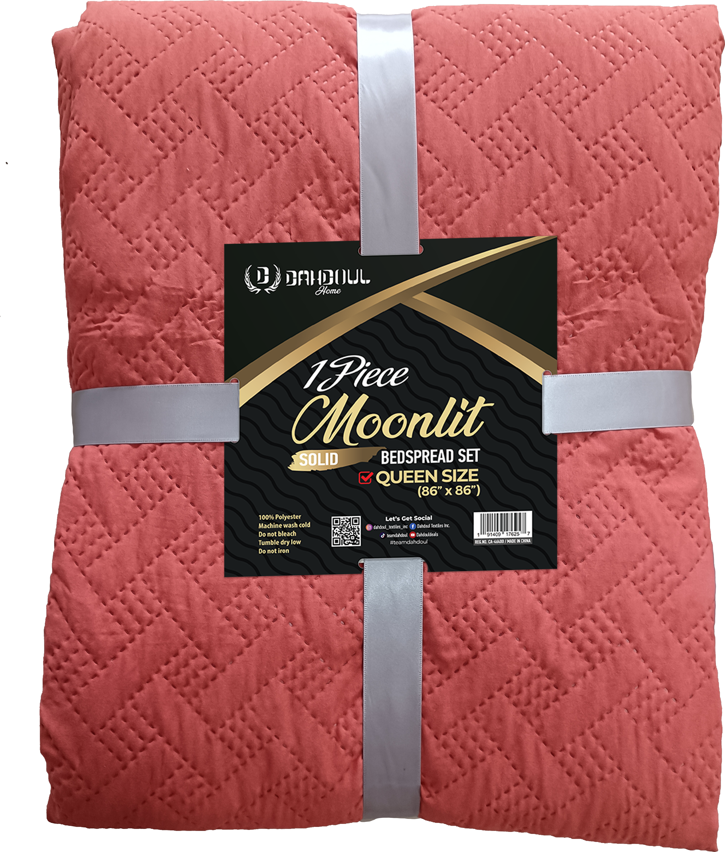 Moonlit Microfiber Quilted Bedspread in Solid Colors