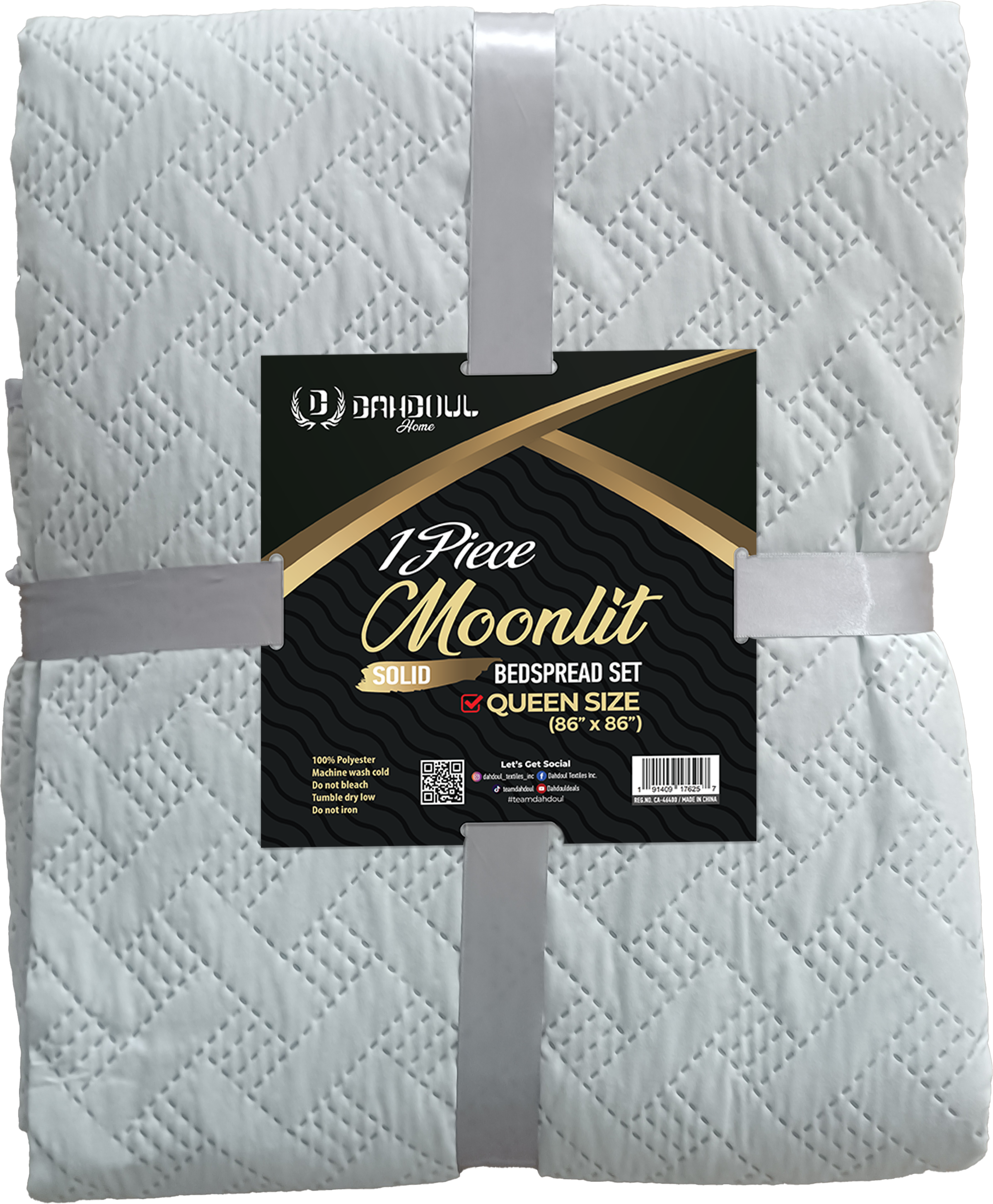 Moonlit Bedspread Collection in Assorted Solid Colors, 100% Microfiber Quilted Bedspread for Queen and King Beds