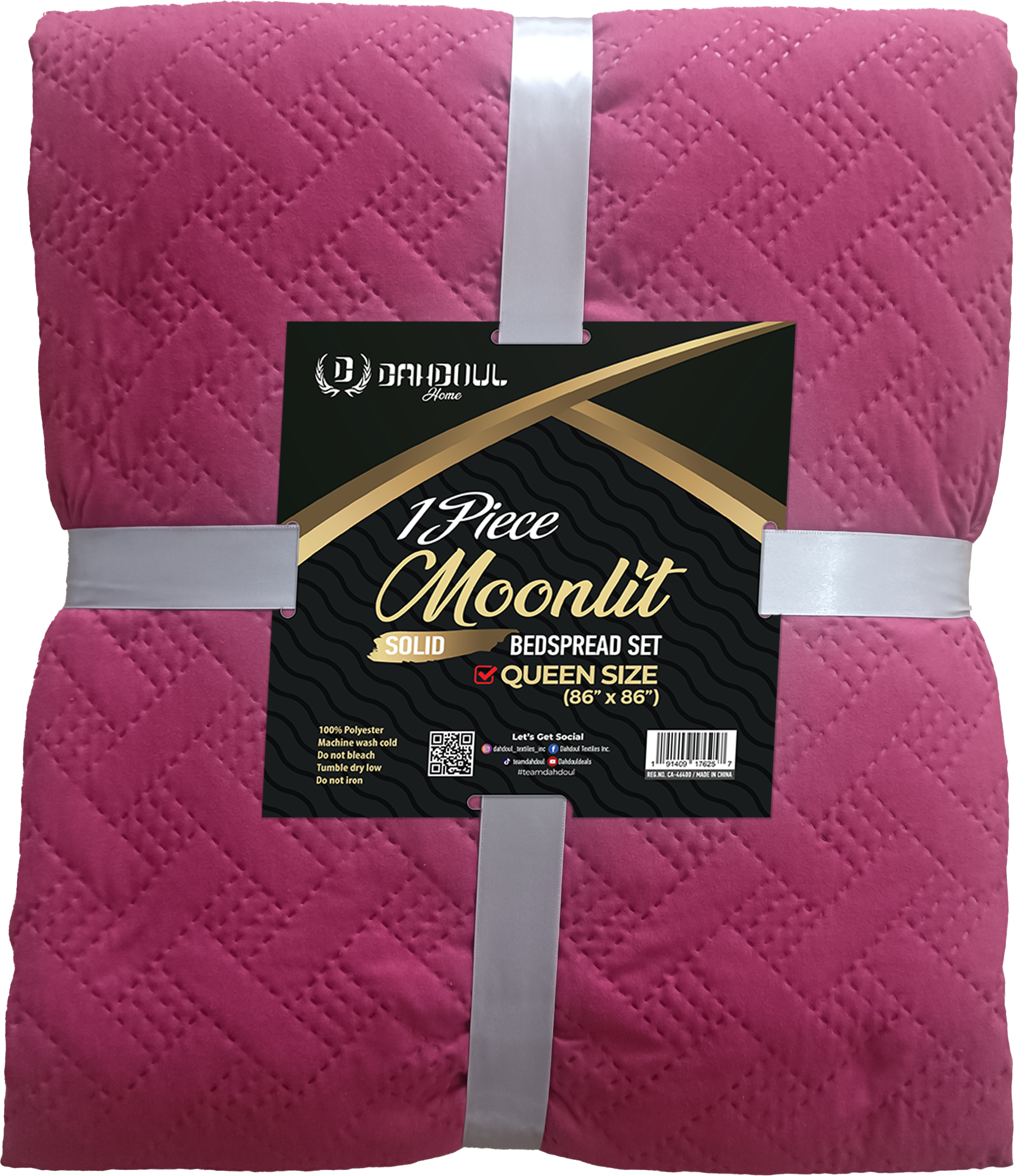 Moonlit Bedspread Collection in Assorted Solid Colors, 100% Microfiber Quilted Bedspread for Queen and King Beds