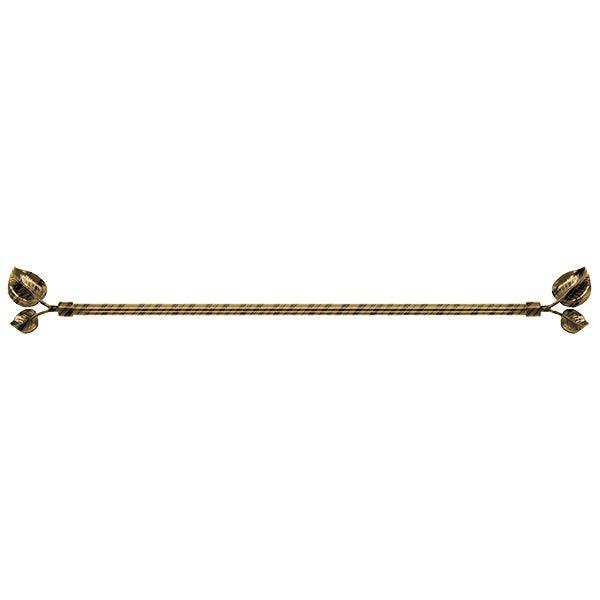 A19240 Gold-Black Curtain Rods - Dahdoul Online