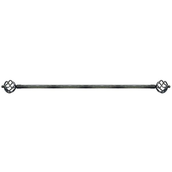 B19160 Black-Silver Curtain Rods - Dahdoul Online