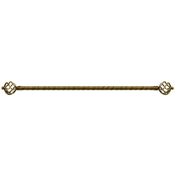 B19160 Gold-Black Curtain Rods - Dahdoul Online