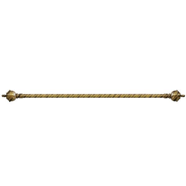 C19430 Gold-Black Curtain Rods - Dahdoul Online