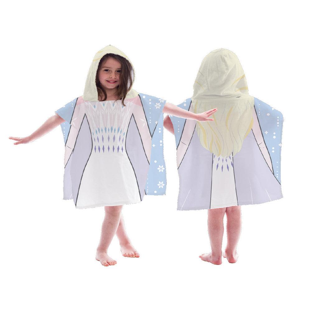 23.6"x47.2" Silk Touch Flannel Poncho-Frozen - Dahdoul Online