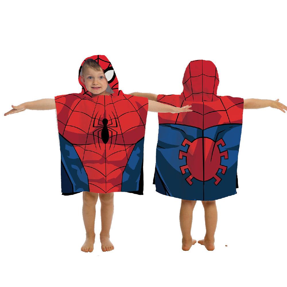 23.6"x47.2" Silk Touch Flannel Poncho-Spiderman - Dahdoul Online