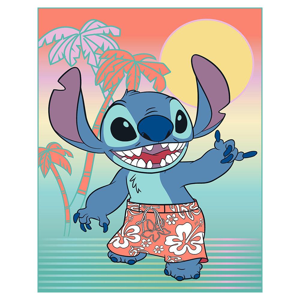 "Hawaii Surf Club" Lilo&Stitch Twin Disney Rachelle Blanket - Dahdoul Online