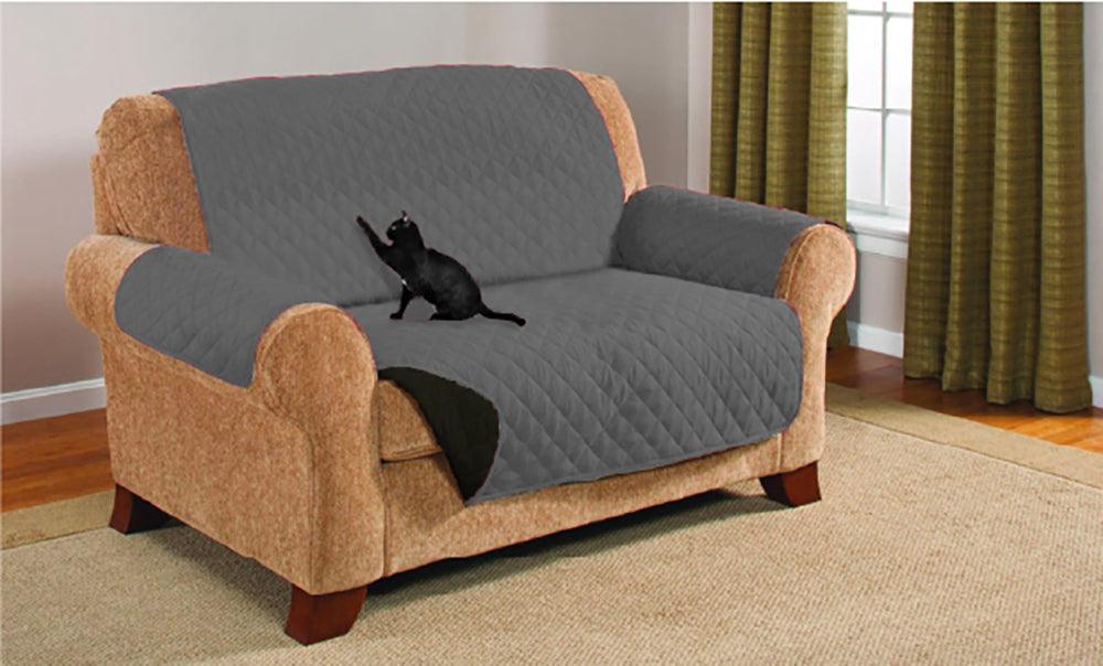 3 Piece Sofa Protector Set SkyRocket Grey-Caviar Black - Dahdoul Online