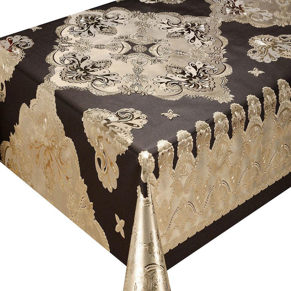Metallic PVC With Fabric Backing Tablecloth - Dahdoul Online