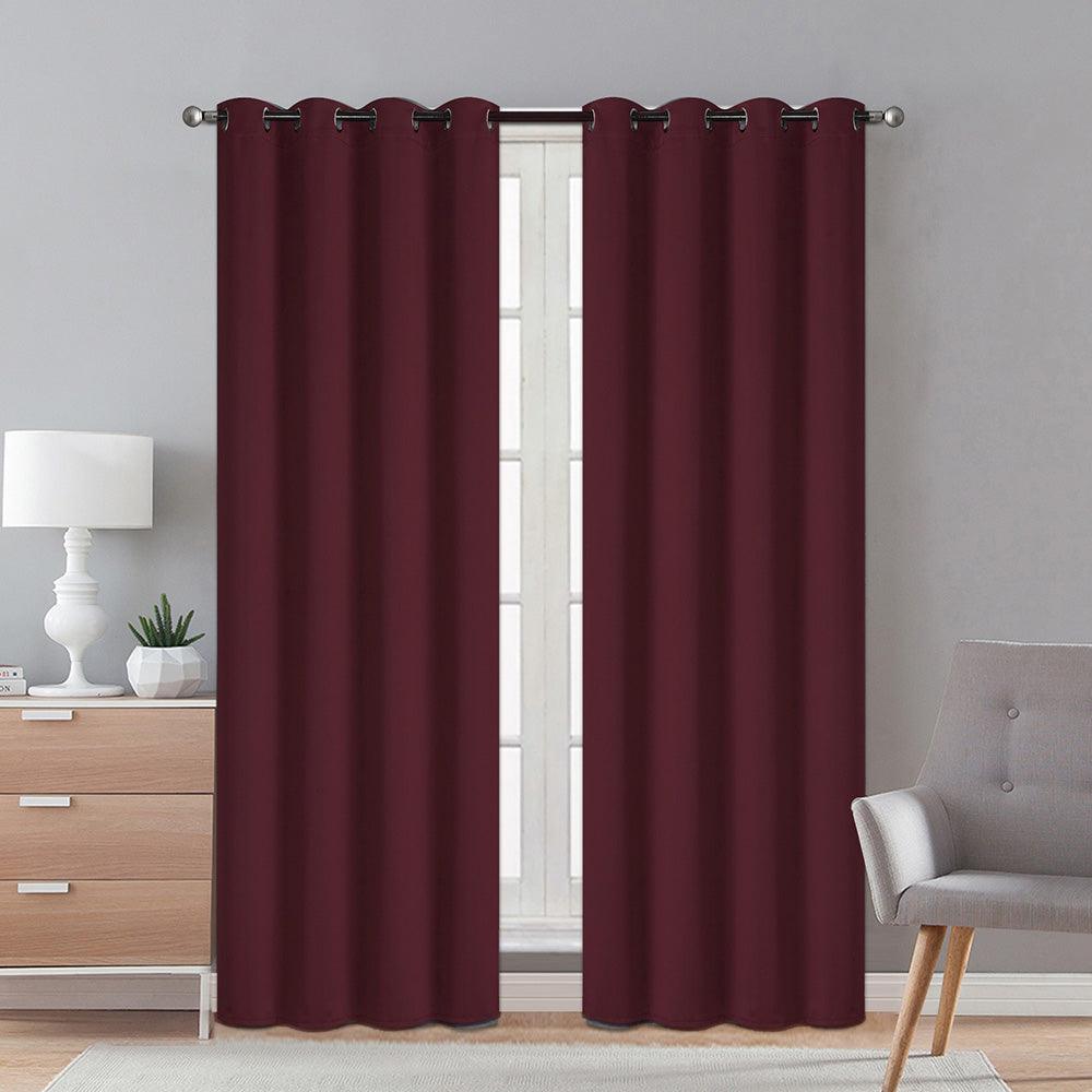 Cortina de ventana térmica opaca de 2 piezas.