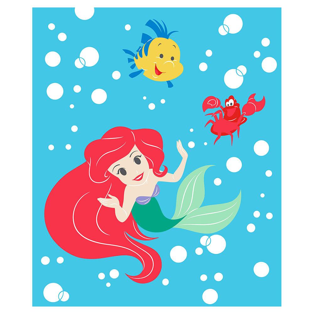 "Friends Forever" Little Mermaid Junior Disney Sherpa Blanket - Dahdoul Online