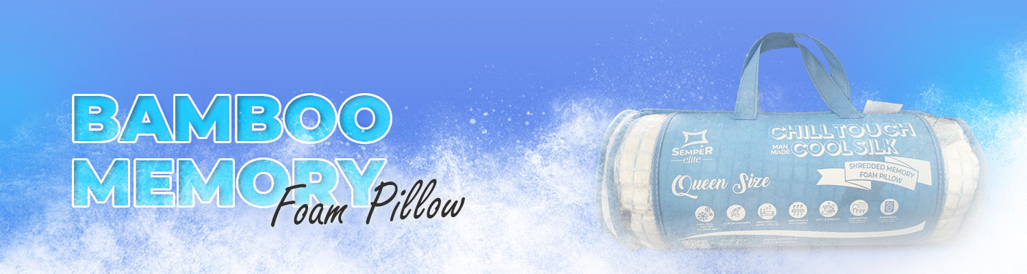 Chill Touch Man Made Cool Silk Shredded Memory Foam Pillow