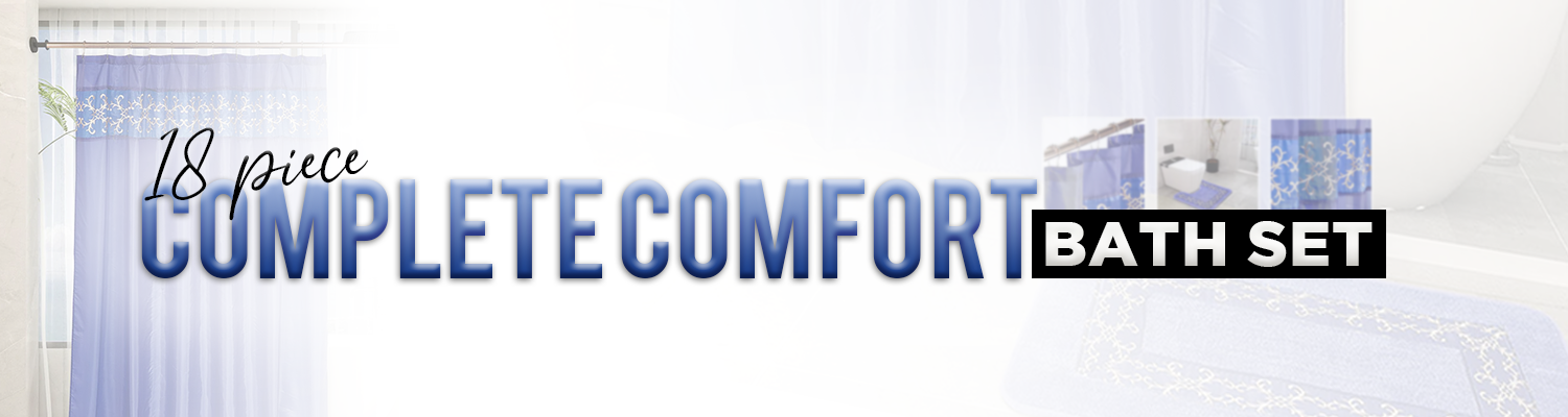 18PC “COMPLETE COMFORT” BATH SET