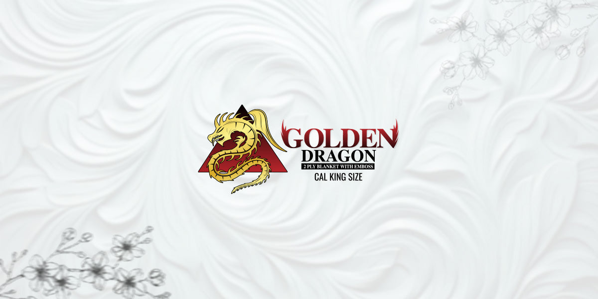 GOLDEN DRAGON 2 PLY BLANKET WITH EMBOSS