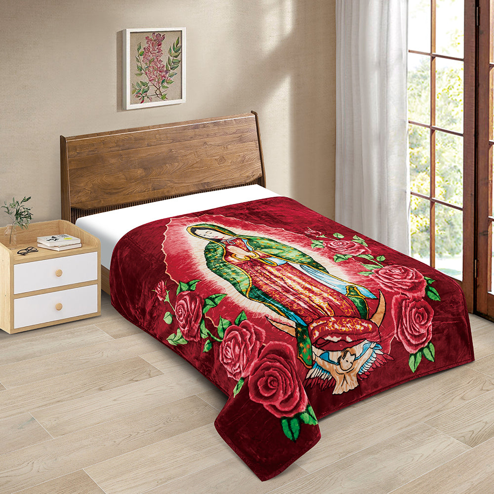 Supreme Heat 1 Ply Blanket | CJ549 Virgen de Guadalupe