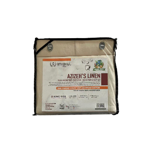 4 PIECE AZIZEH’S LINEN 2100 SERIES SOLID BED SHEET-(ASSORTED CASE PACK 10 BED SHEET PER CASE)