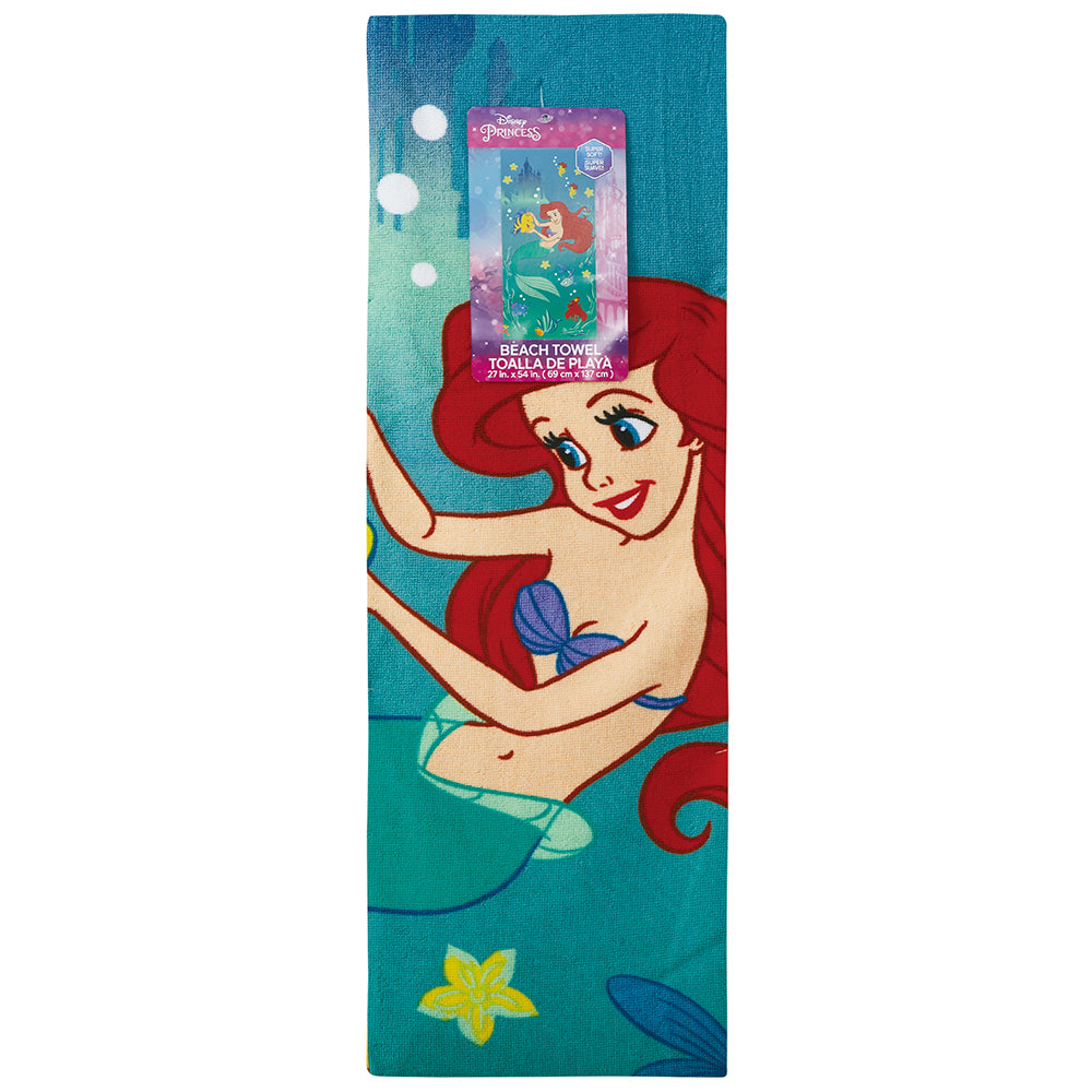 "Sunkissed" Little Mermaid 27"x54" Disney Beach Towel