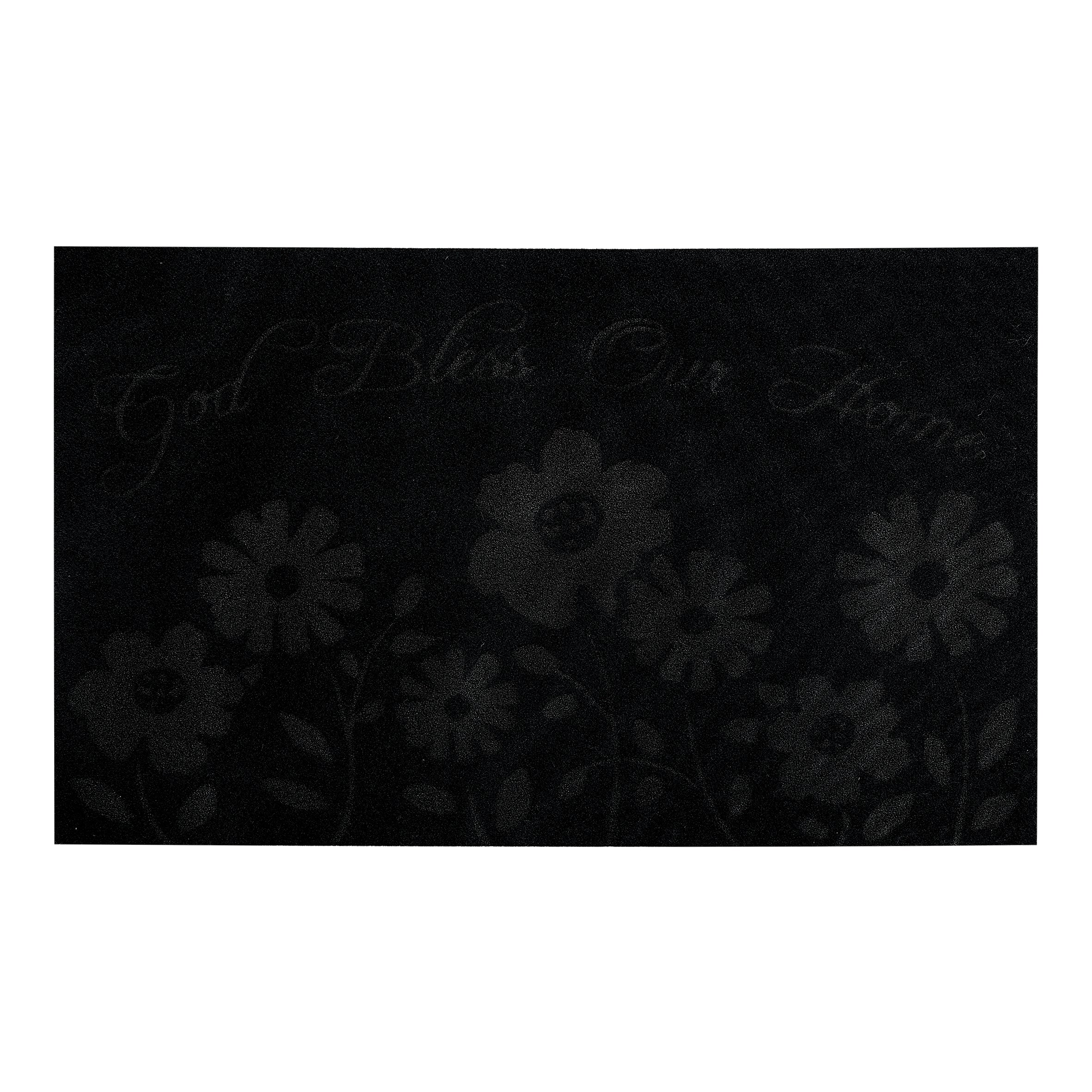 "Recycled to Life" Black Color Assort. Rubber Mats