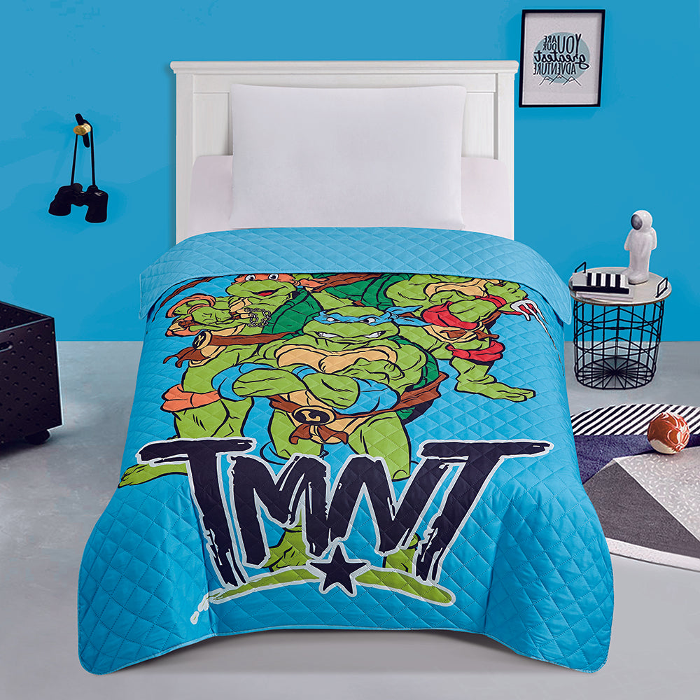 "Poses" TMNT Twin/Full Nickelodeon Bedspread