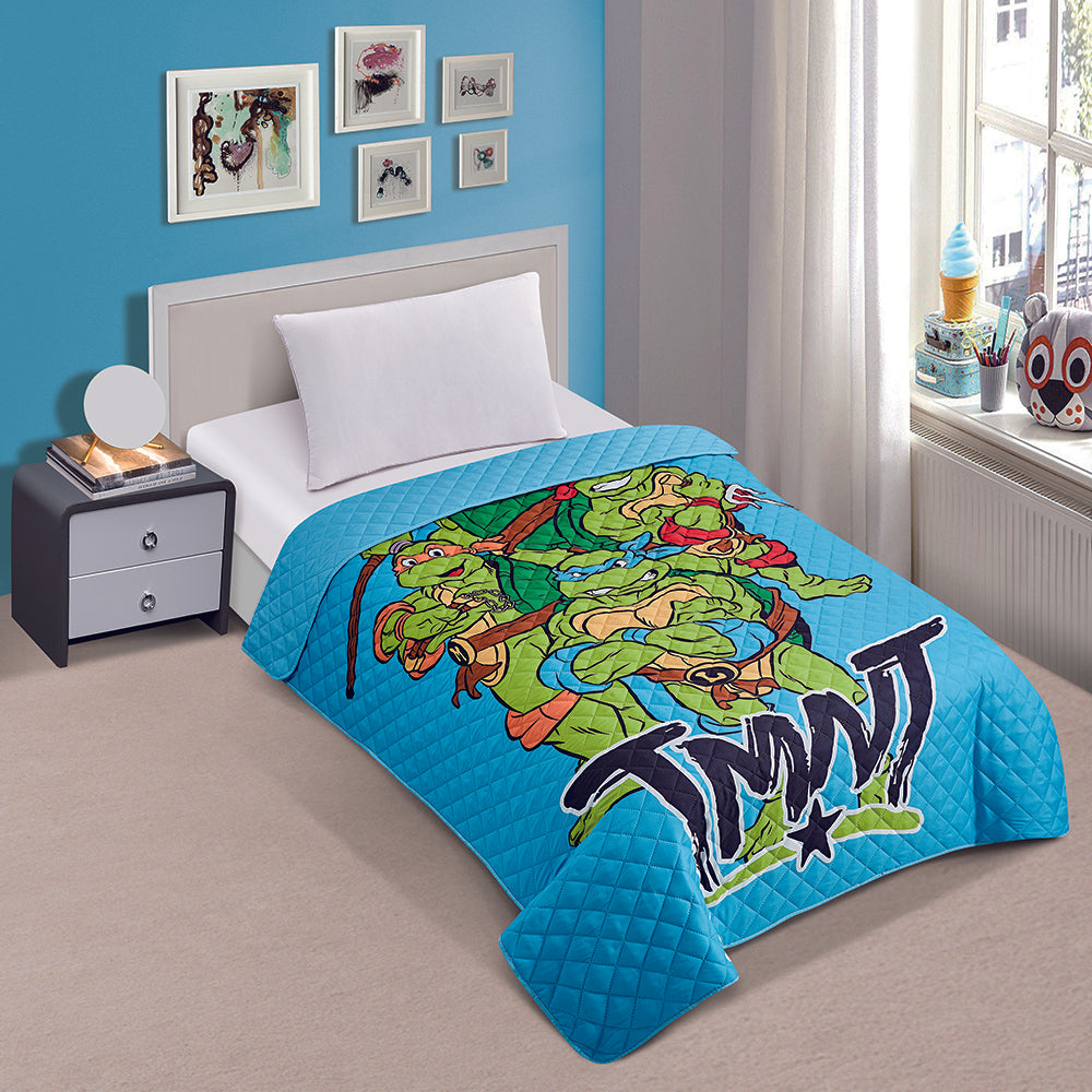 "Poses" TMNT Twin/Full Nickelodeon Bedspread