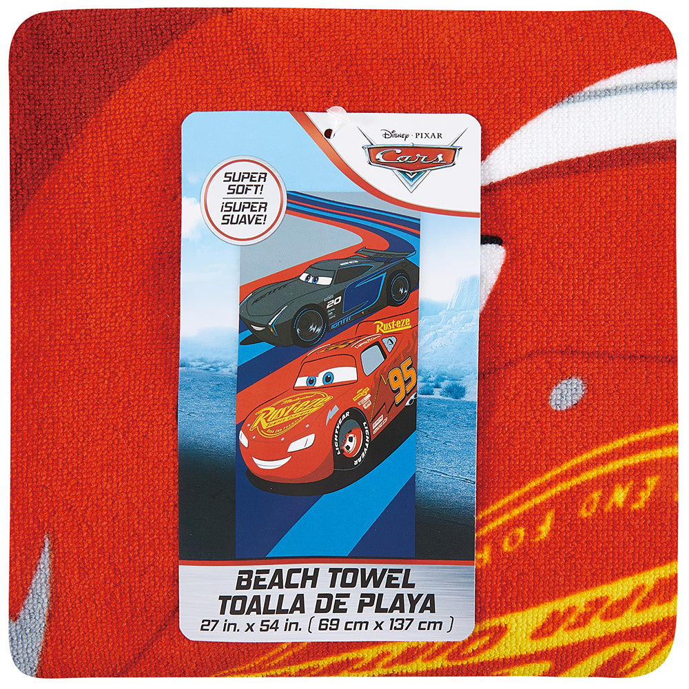 "Winning At Full Speed" Cars 27"x54" Disney Beach Towel