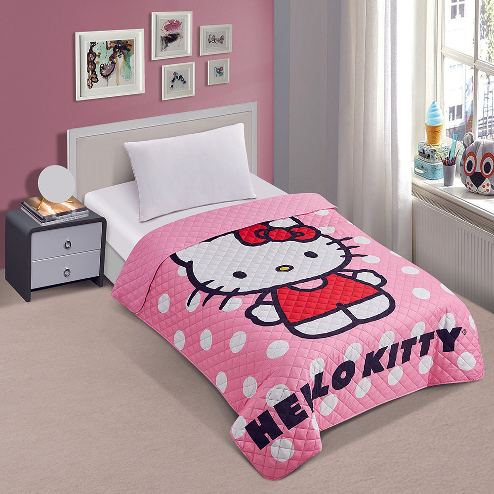 "Polka Dots" Hello Kitty Twin/Full Sanrio Bedspread