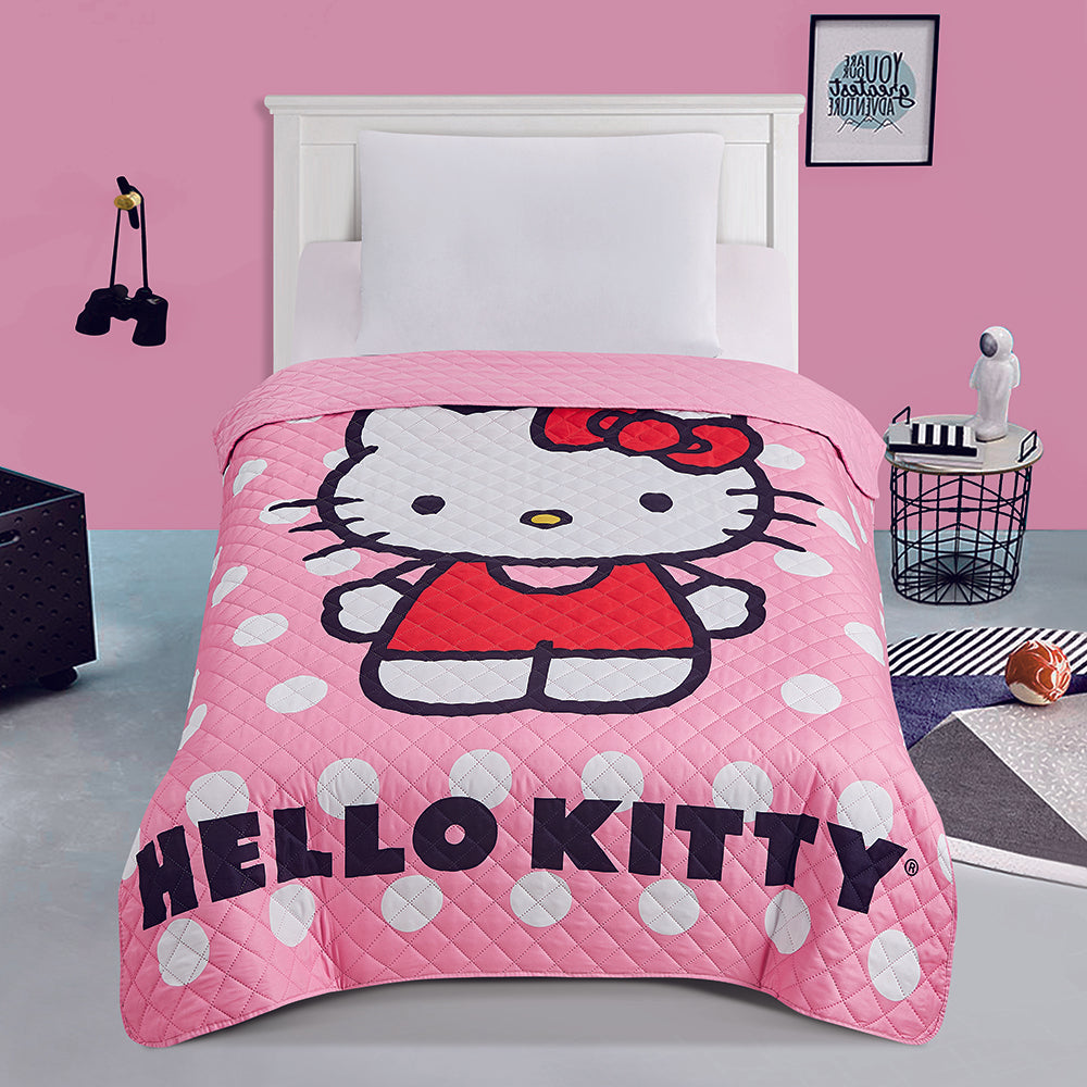 "Polka Dots" Hello Kitty Twin/Full Sanrio Bedspread