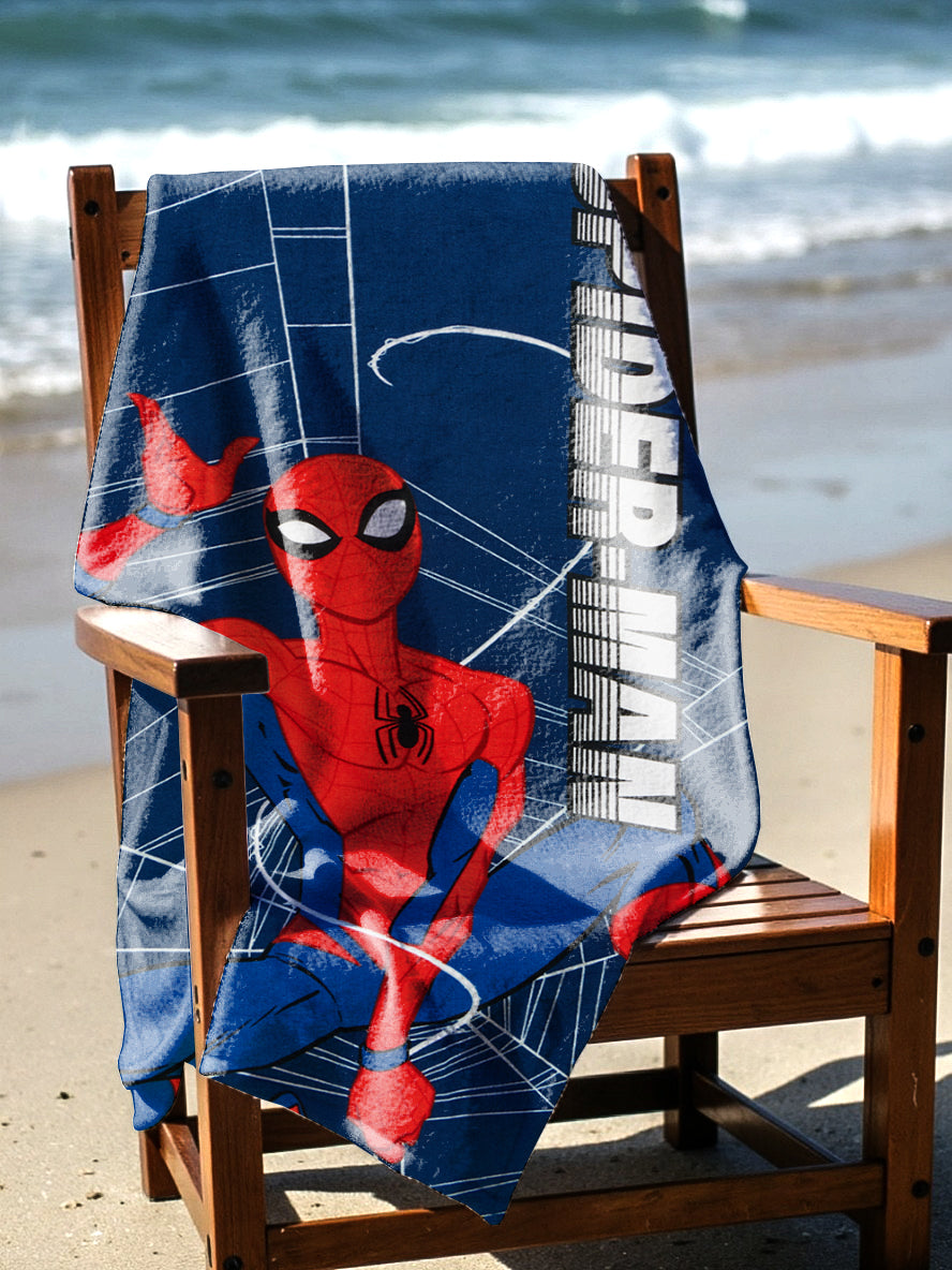 BEACH TOWEL 27"x54"- “Hey Spiderman” (SOLID PACKING 24 TOWELS PER CASE)