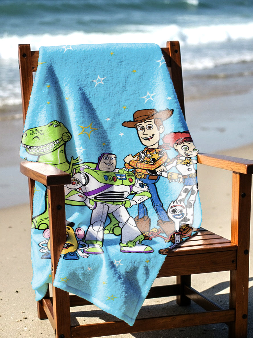 BEACH TOWEL 27"x54"- “Fairgrounds Stars” (SOLID PACKING 24 TOWELS PER CASE)