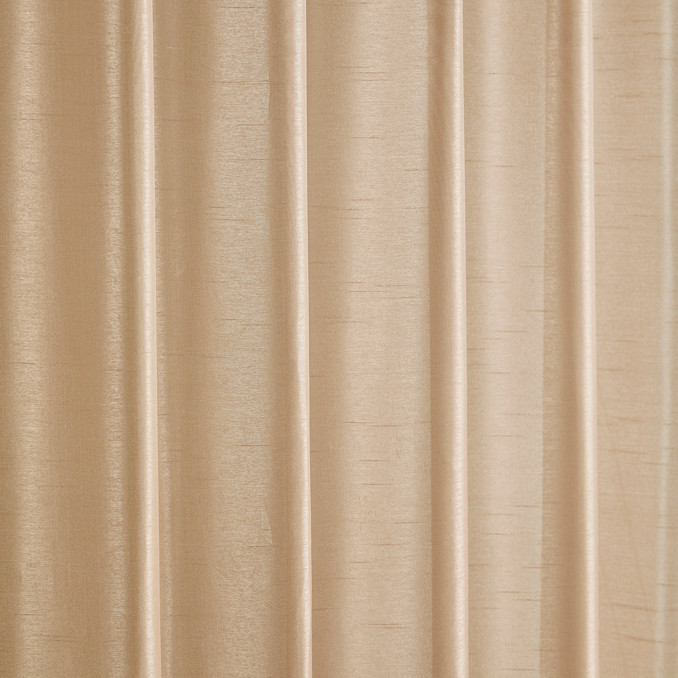 1 Piece Taupe Faux Silk Window Panel