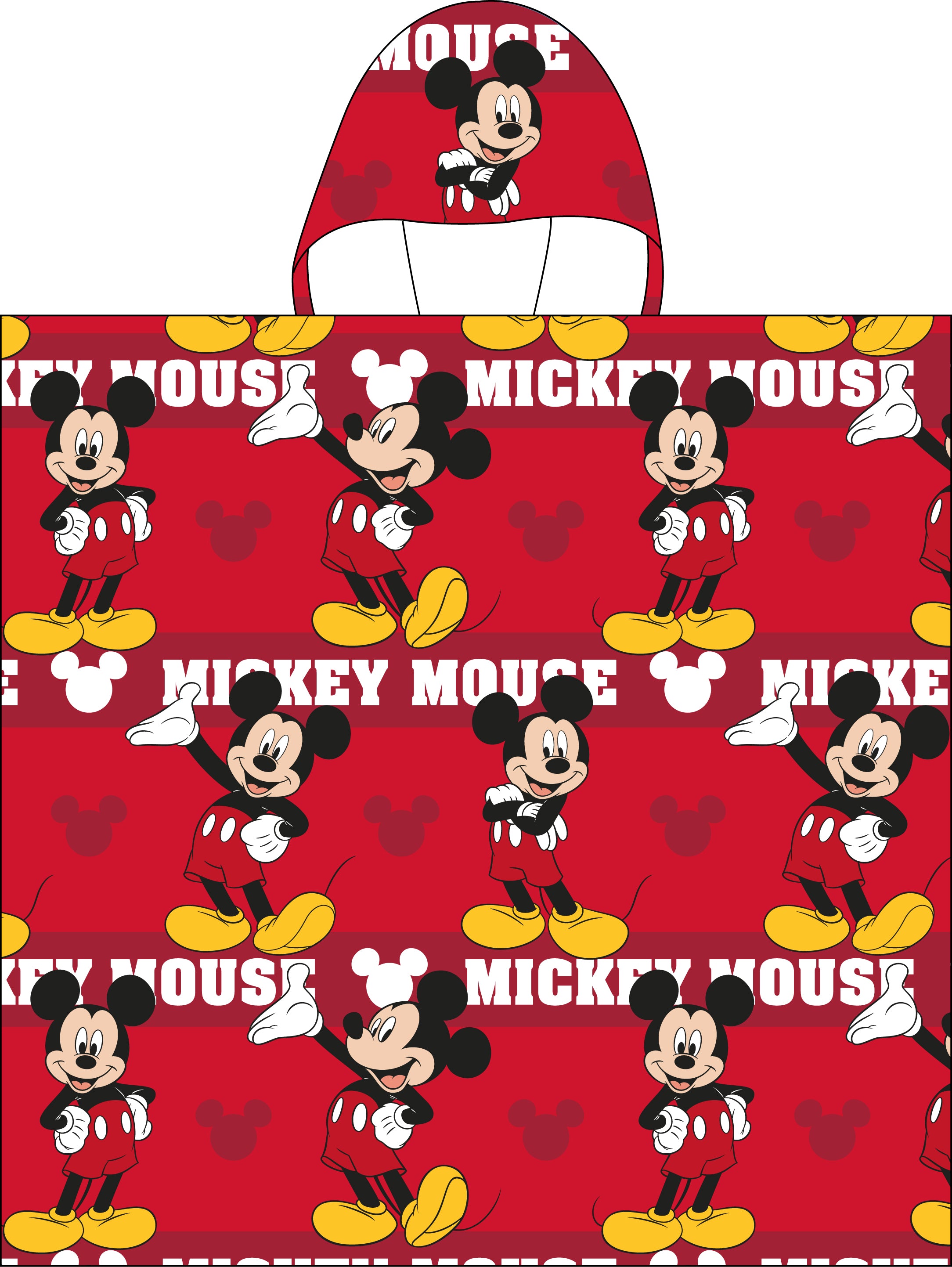 "#1" Mickey -  Hooded Poncho