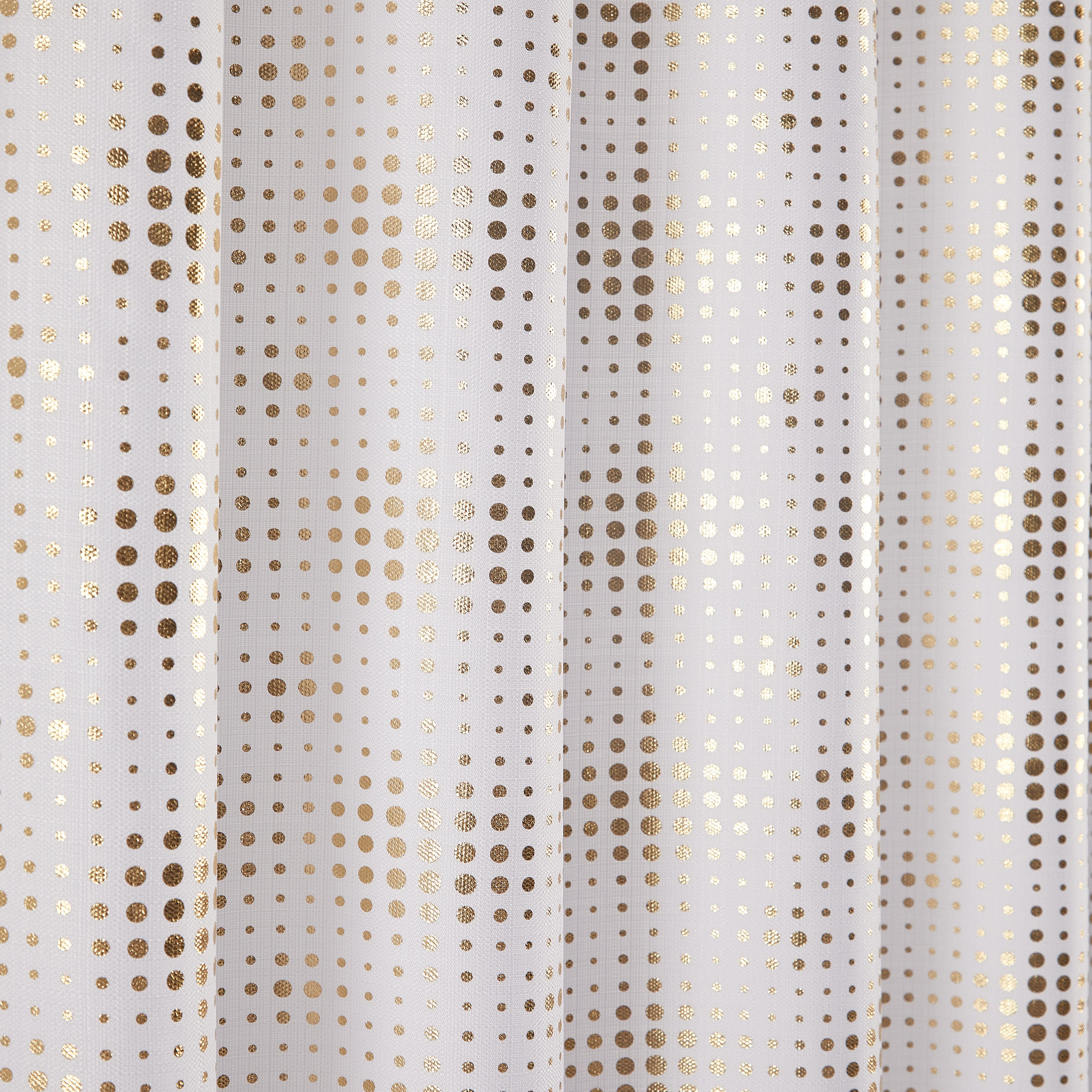 13 Pieces Metallic Sedona Shower Curtain | Metallic 0020-Gold Foil