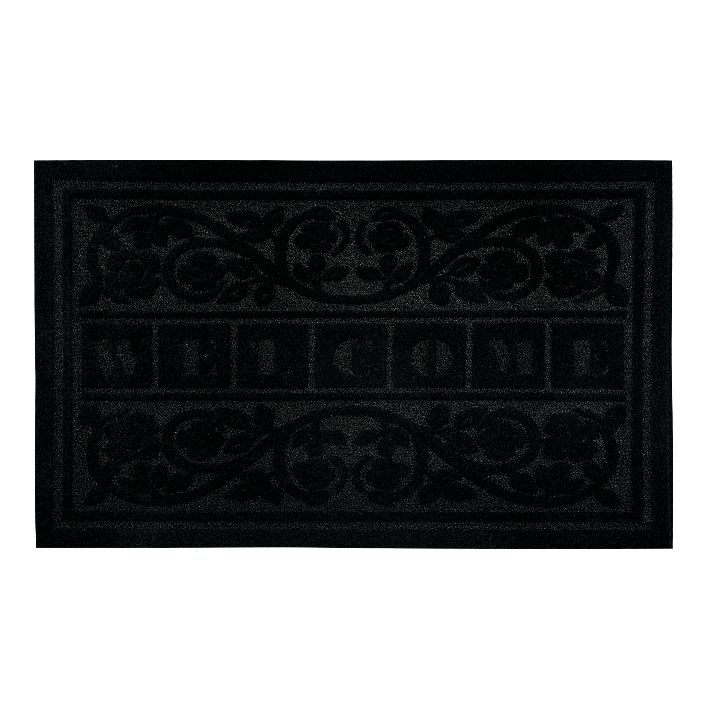 "Recycled to Life" Black Color Assort. Rubber Mats