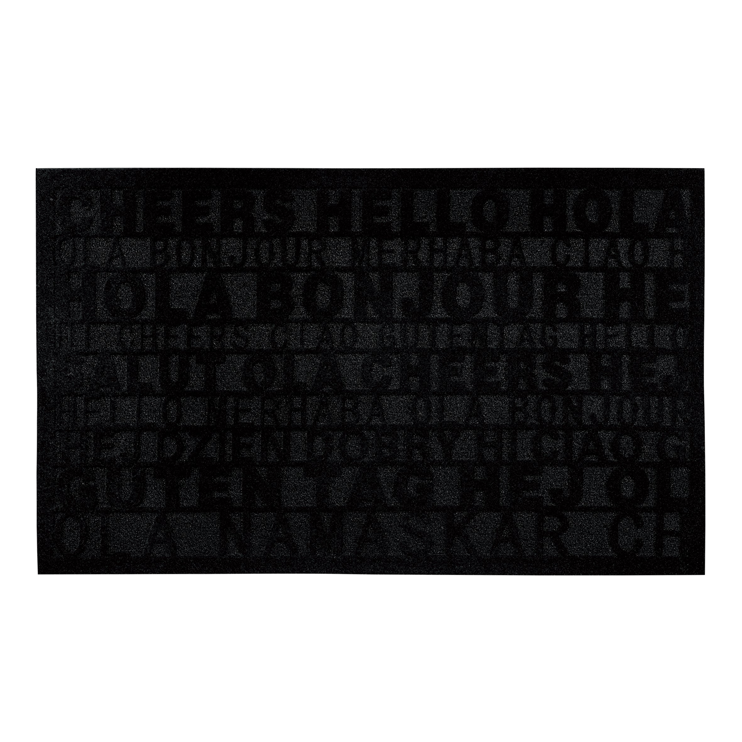 "Recycled to Life" Black Color Assort. Rubber Mats