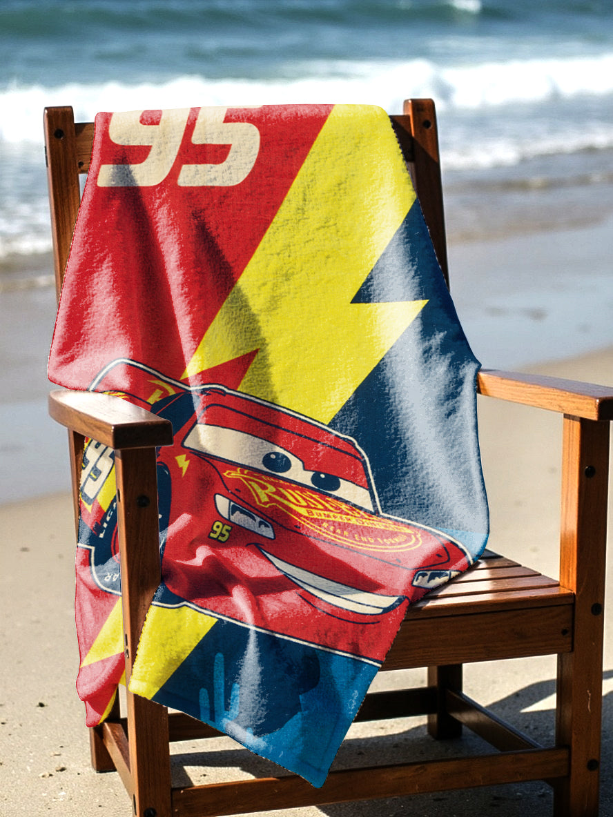 BEACH TOWEL 27"x54"- Cars “In The Desert beach” (SOLID PACKING 24 TOWELS PER CASE)