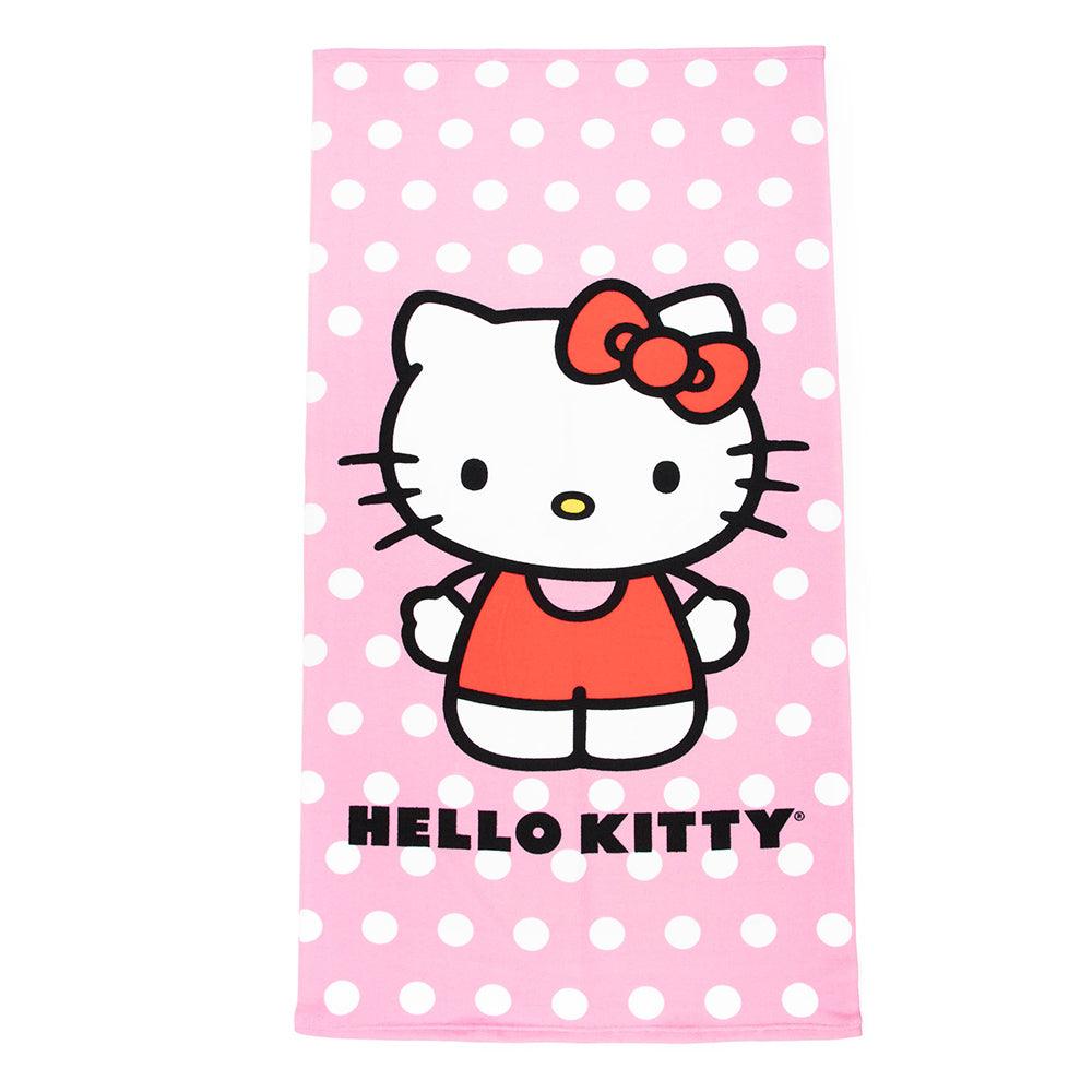 "Polka Dots" Hello Kitty 27"x54" Sanrio Beach Towel - Dahdoul Online