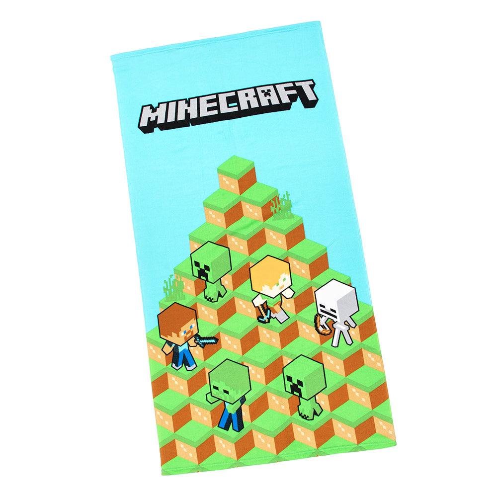 "Blocks" Minecraft 27"x54" Minecraft Beach Towel - Dahdoul Online
