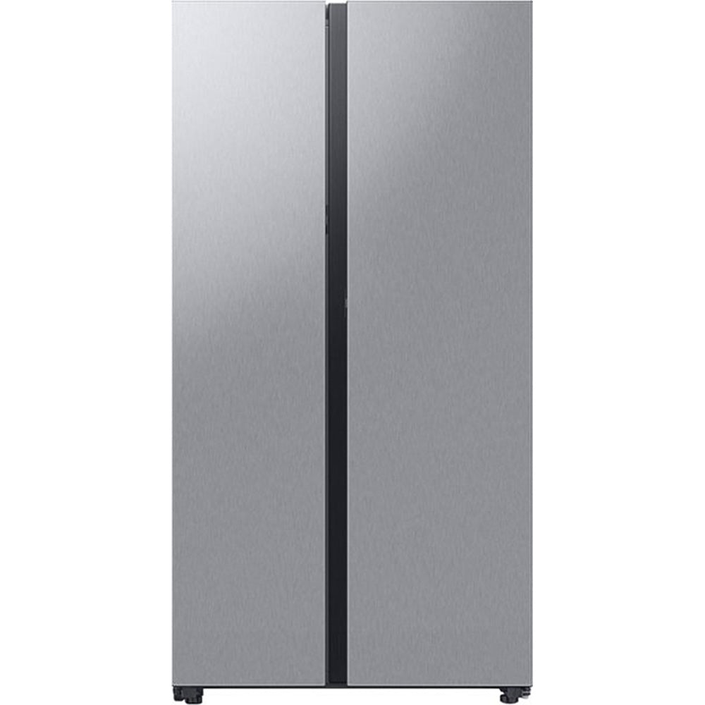 Samsung - Refrigerador de dos puertas verticales a medida con centro de bebidas - Acero inoxidable