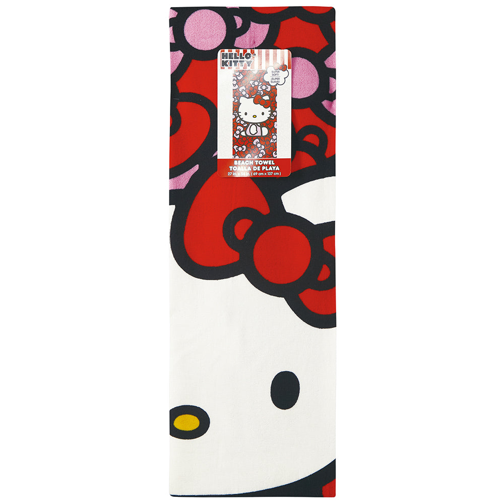 "World of Bows" Hello Kitty 27"x54" Sanrio Beach Towel