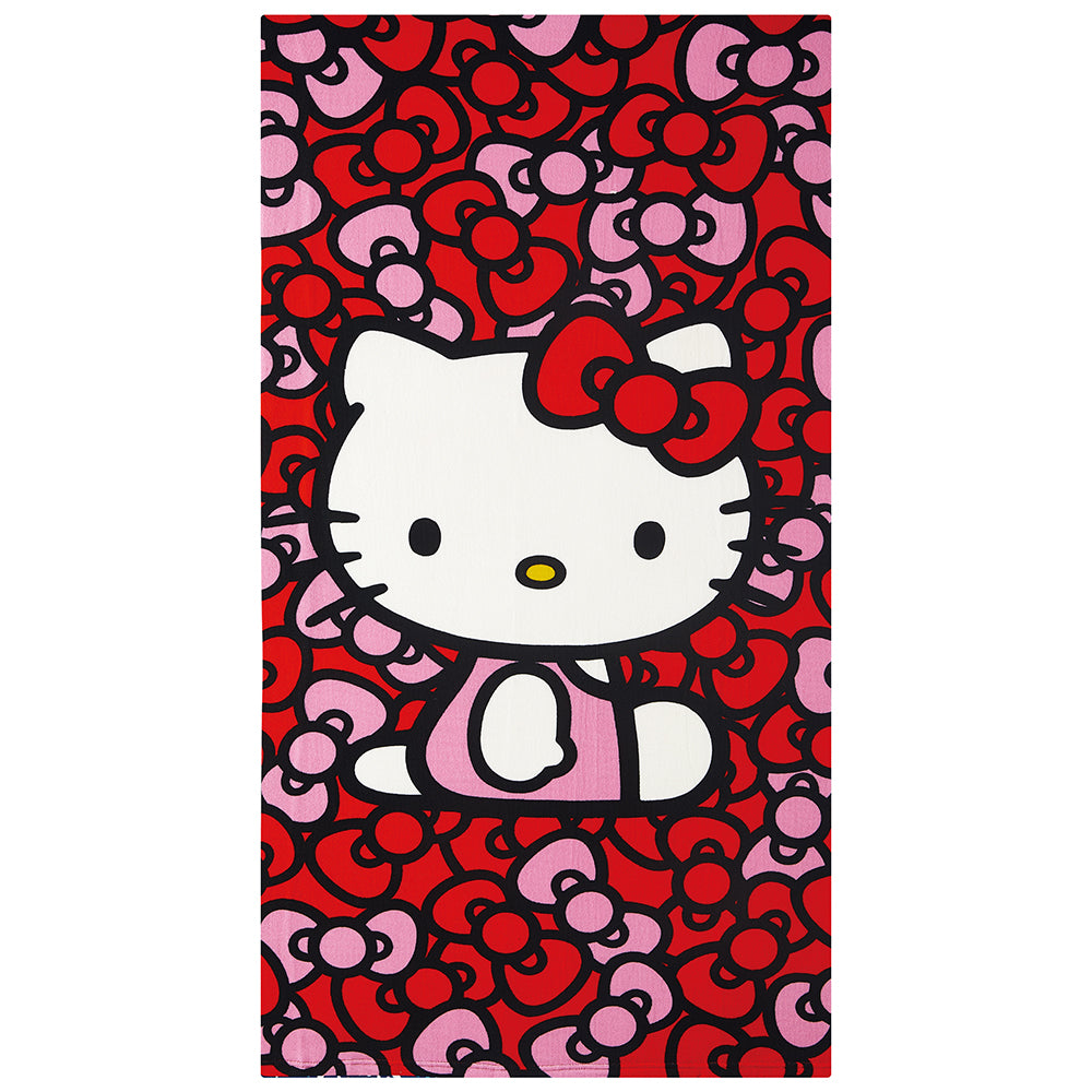 "World of Bows" Hello Kitty 27"x54" Sanrio Beach Towel