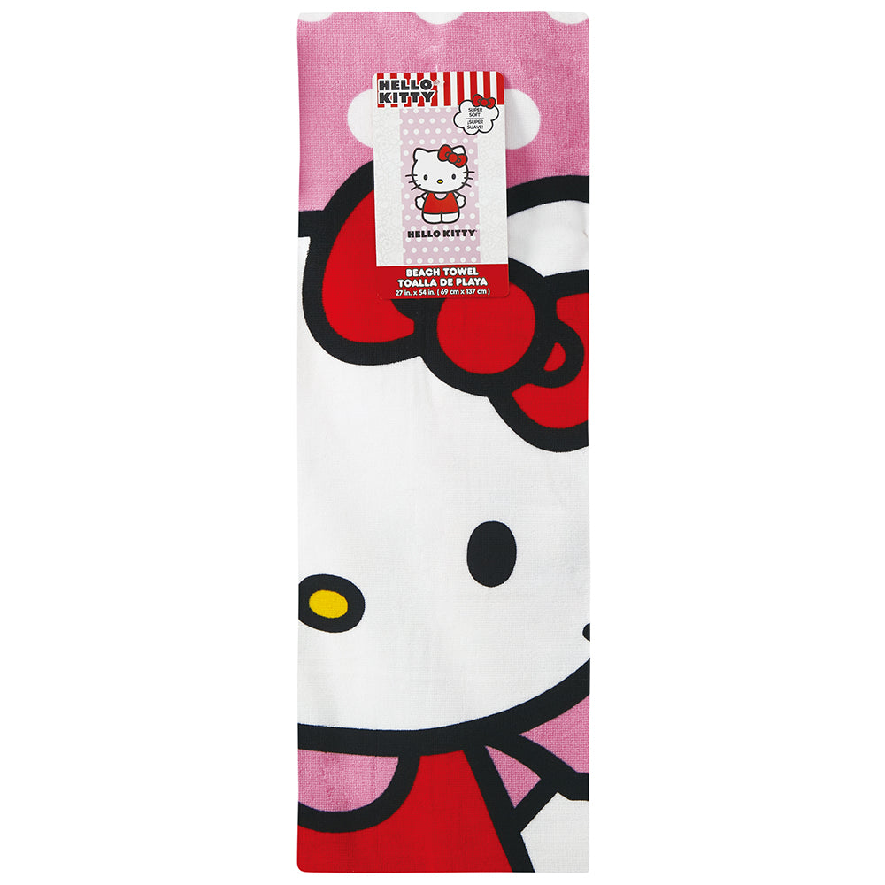 "Polka Dots" Hello Kitty 27"x54" Sanrio Beach Towel