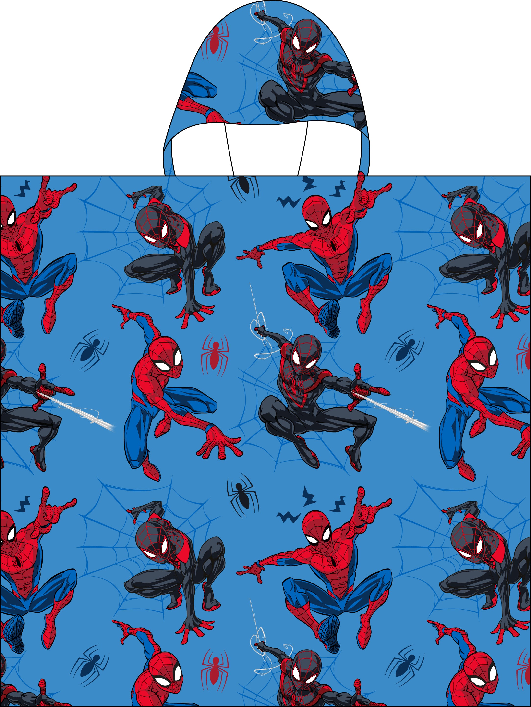 "Amazing Heroes" Spiderman -  Hooded Poncho