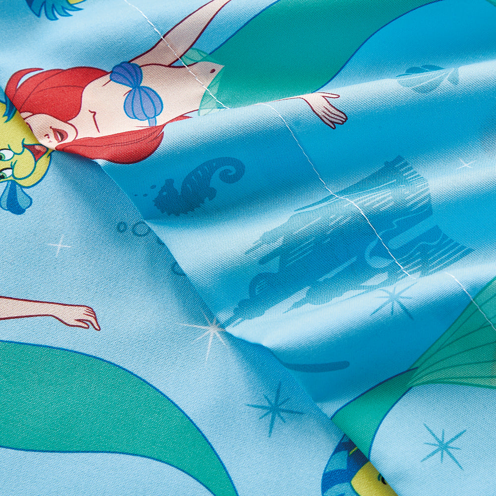 3 Piece "Ariel's World" Little Mermaid Twin Disney Bedsheet Set