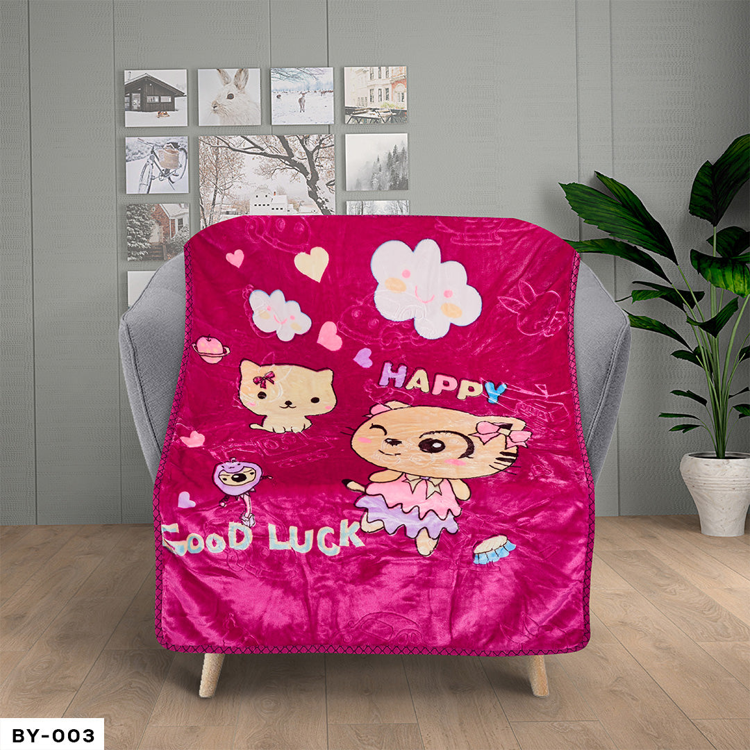 BABY CLOUDY BLANKET BY - (ASSORTED CASE PACK 10 BLANKETS PER CASE 2 PER DESIGN)